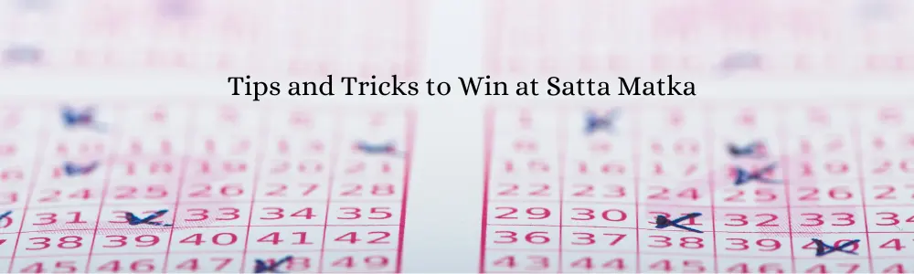 tips and tricks to win satta matka